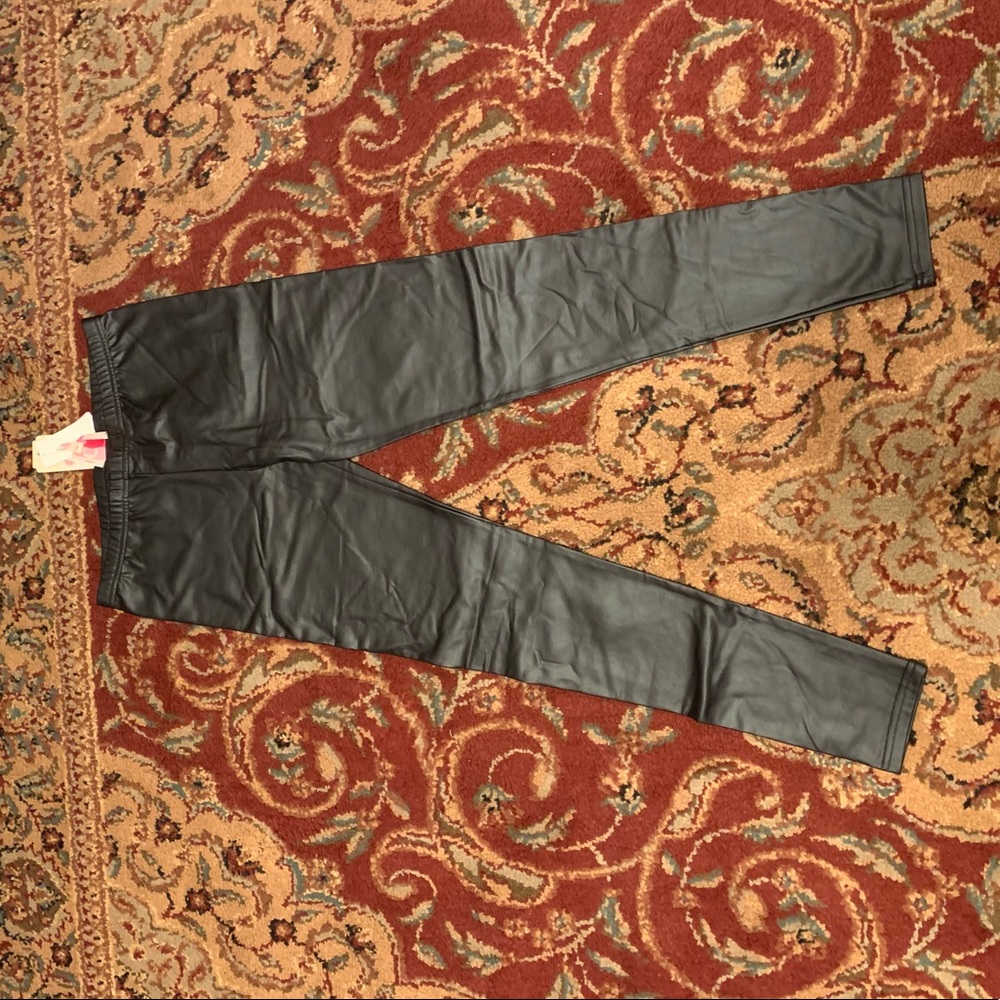 NWT GB girls- Faux leather pants